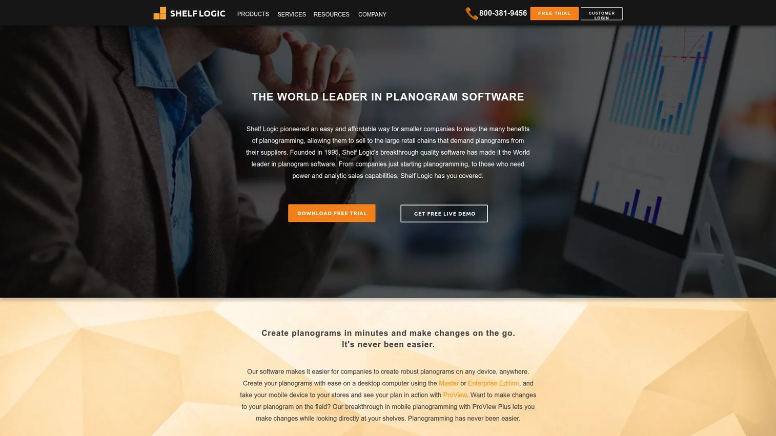 Shelf Logic planogram software homepage