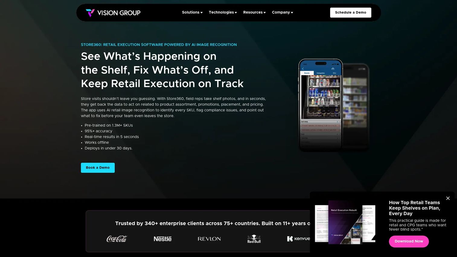 Store360 AI shelf execution and compliance software interface