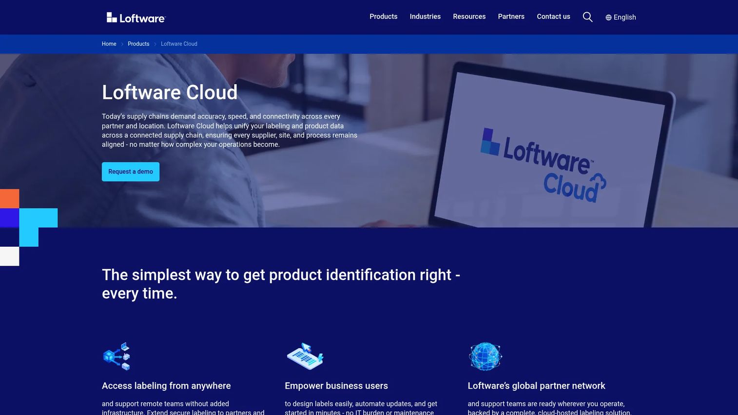Loftware Cloud enterprise label management platform