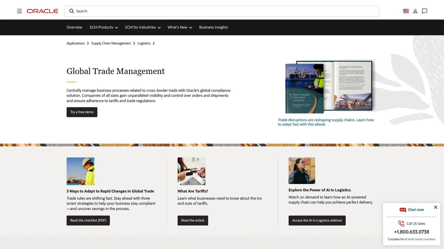 Oracle Global Trade Management Cloud