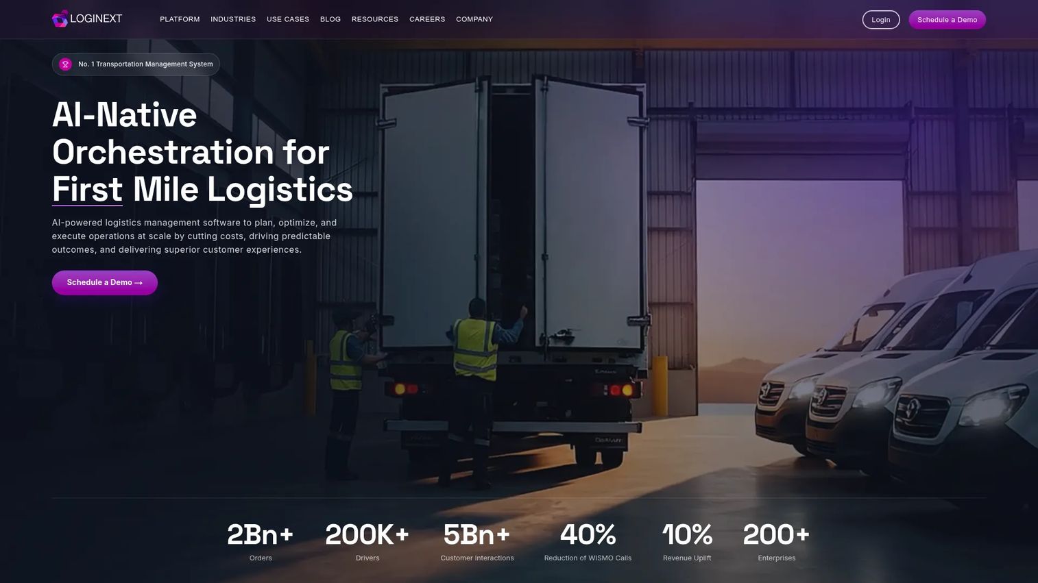 LogiNext logistics orchestration platform