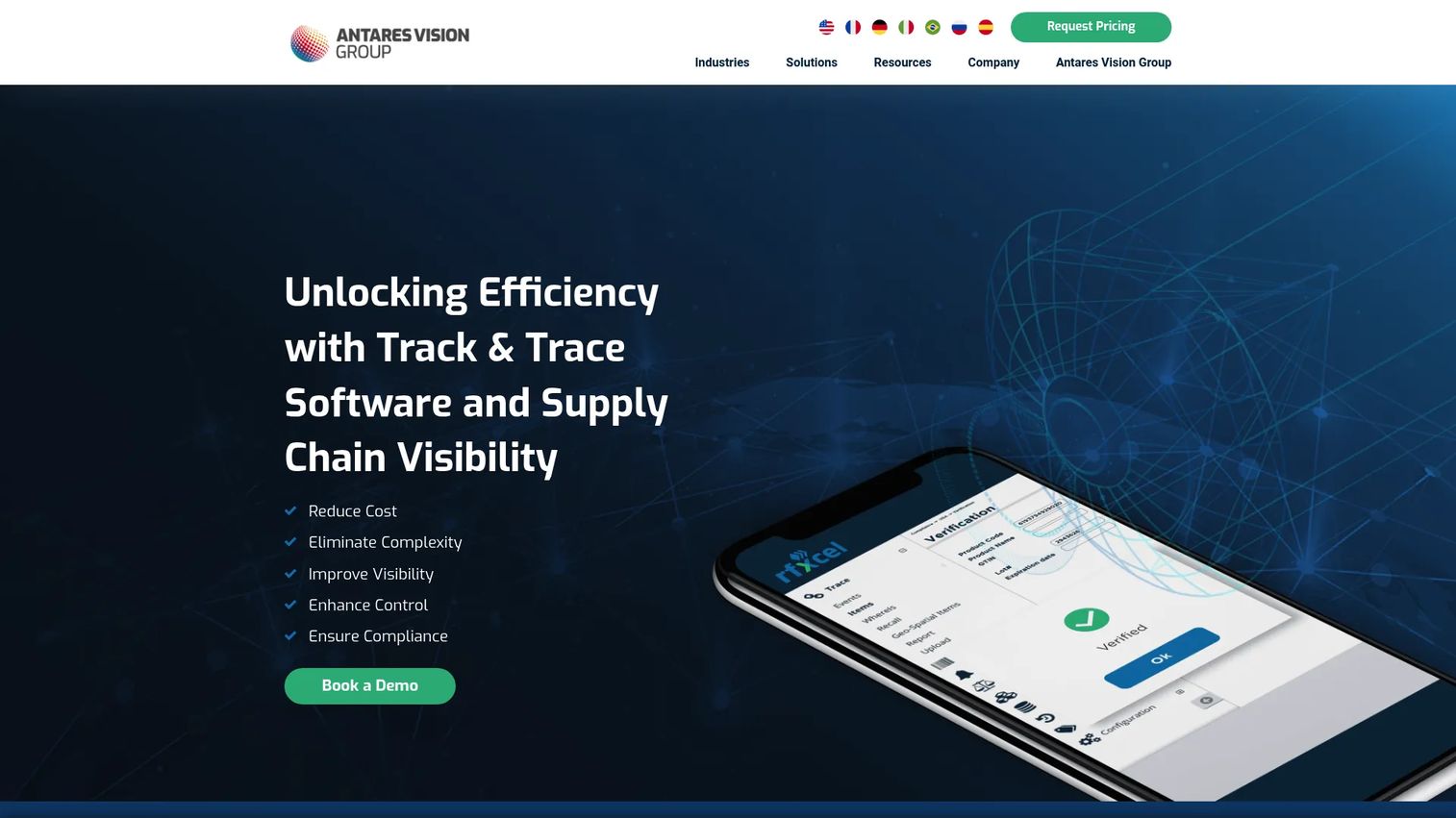 rfxcel serialization and supply chain traceability software homepage