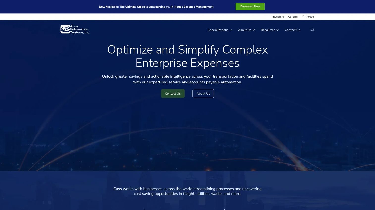 Cass Information Systems freight payment interface