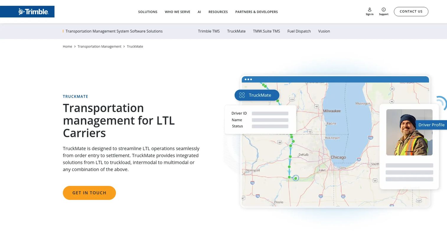 Trimble TruckMate transportation management software for carriers