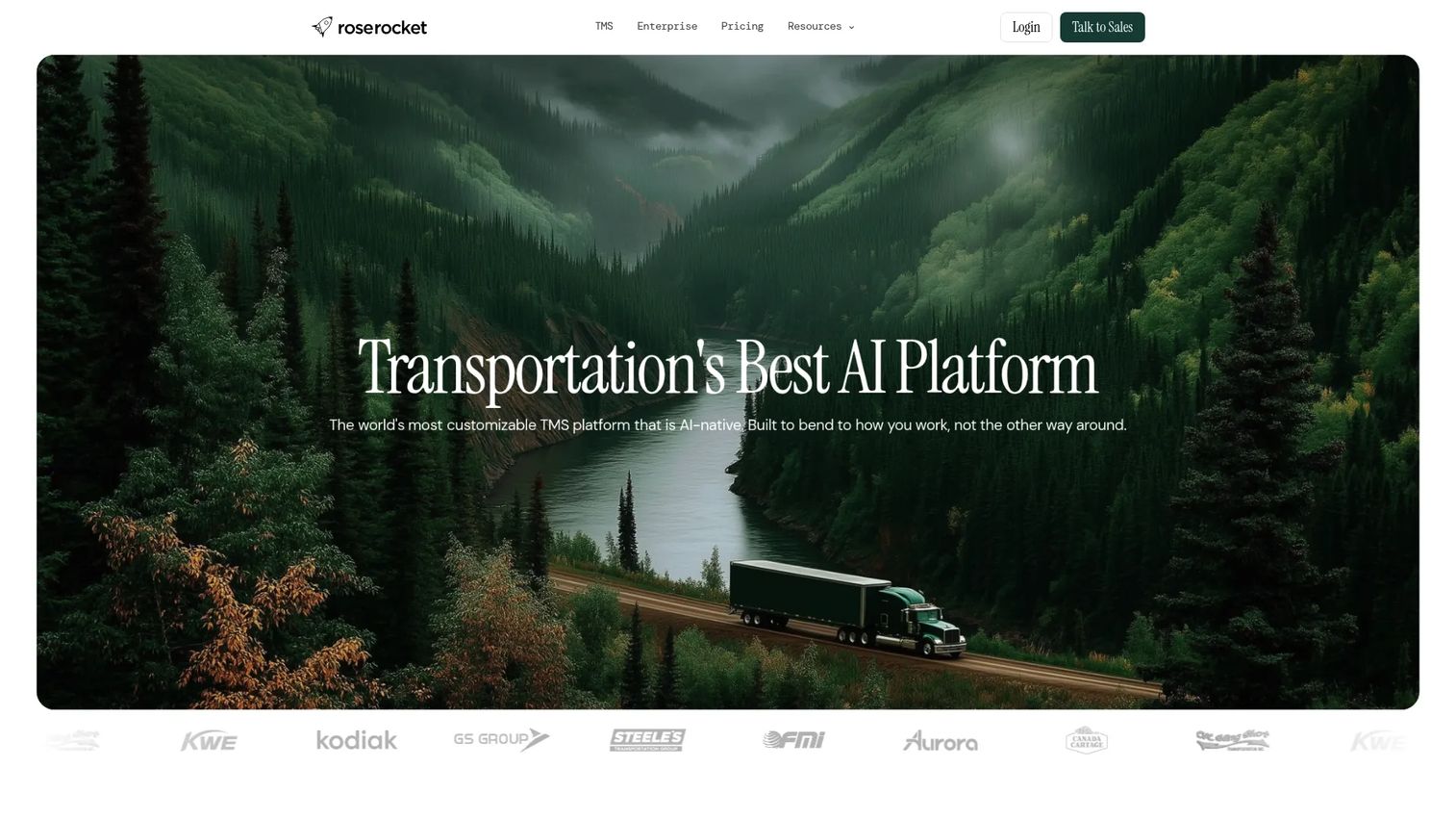 Rose Rocket transportation management software dashboard for carriers and brokers