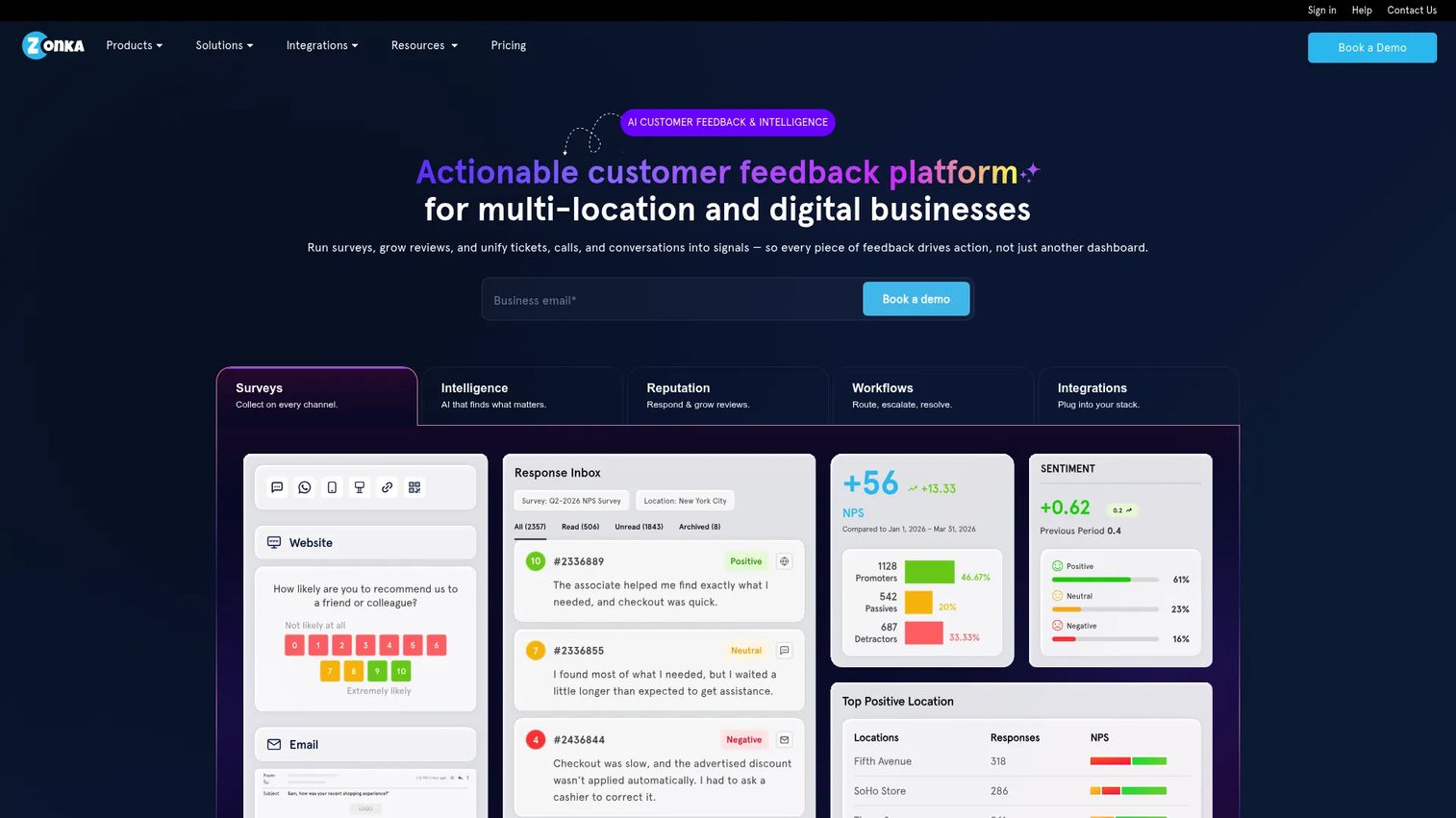 Zonka Feedback omnichannel survey platform