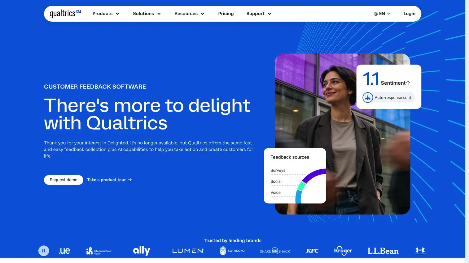 Delighted customer feedback and survey tool