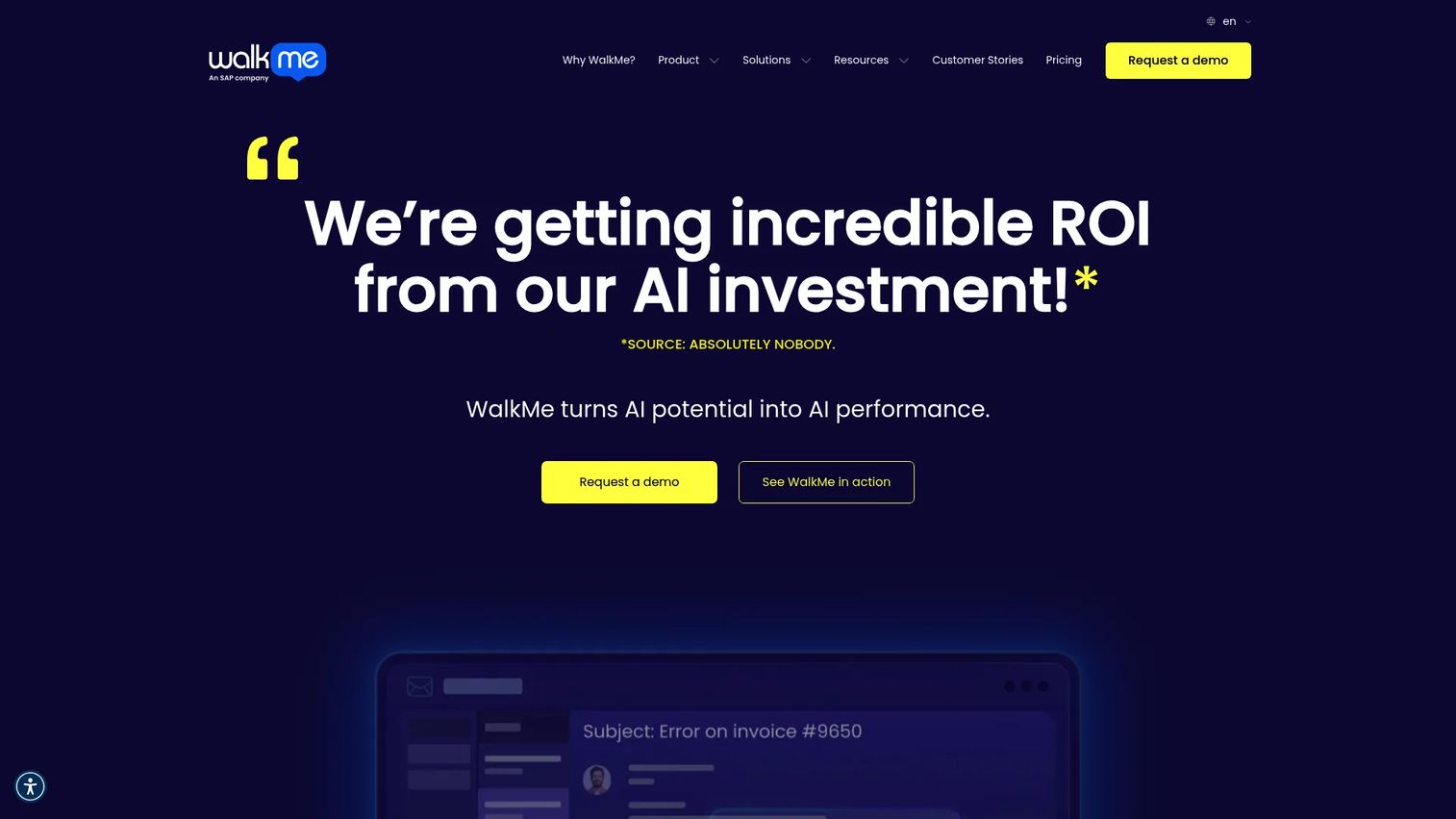 WalkMe digital adoption platform interface