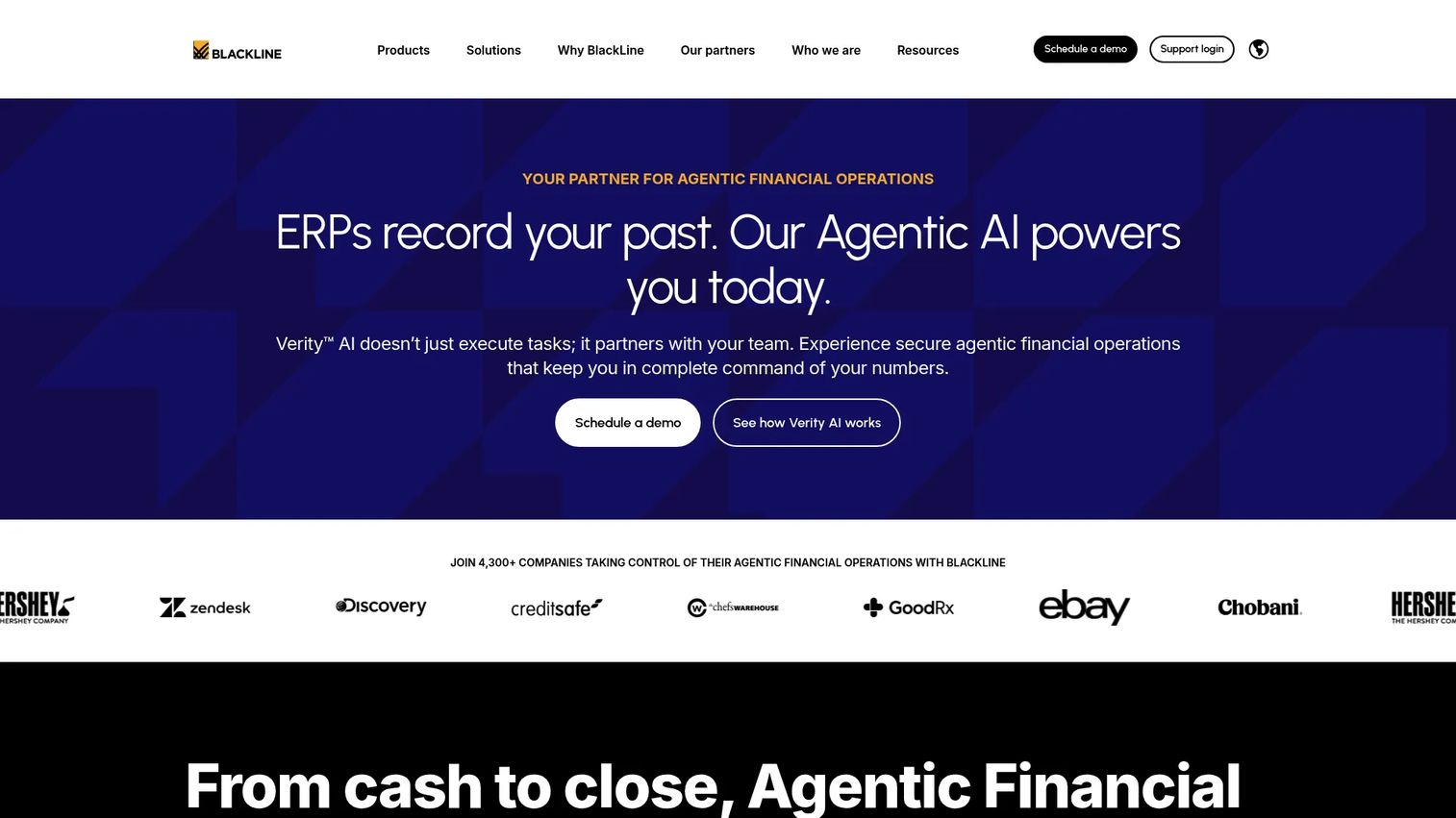 BlackLine financial close and accounting automation platform homepage