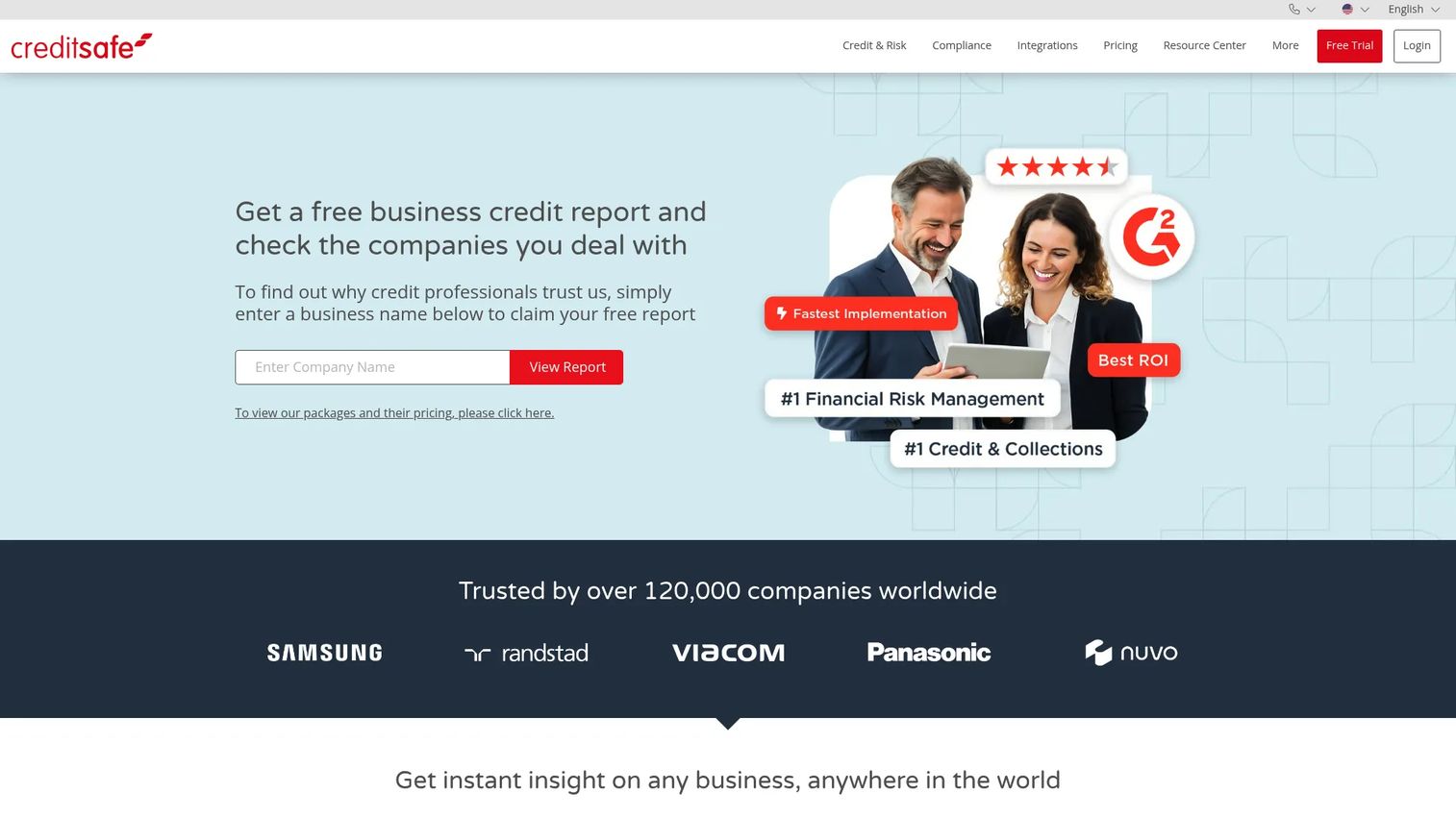 Creditsafe business credit intelligence platform