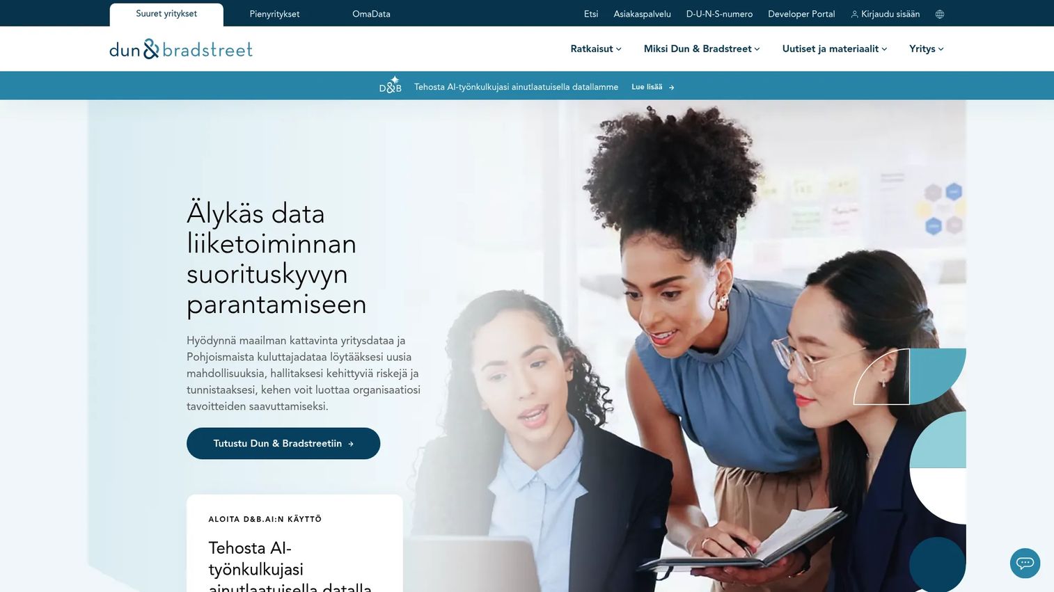 Dun & Bradstreet commercial credit data platform