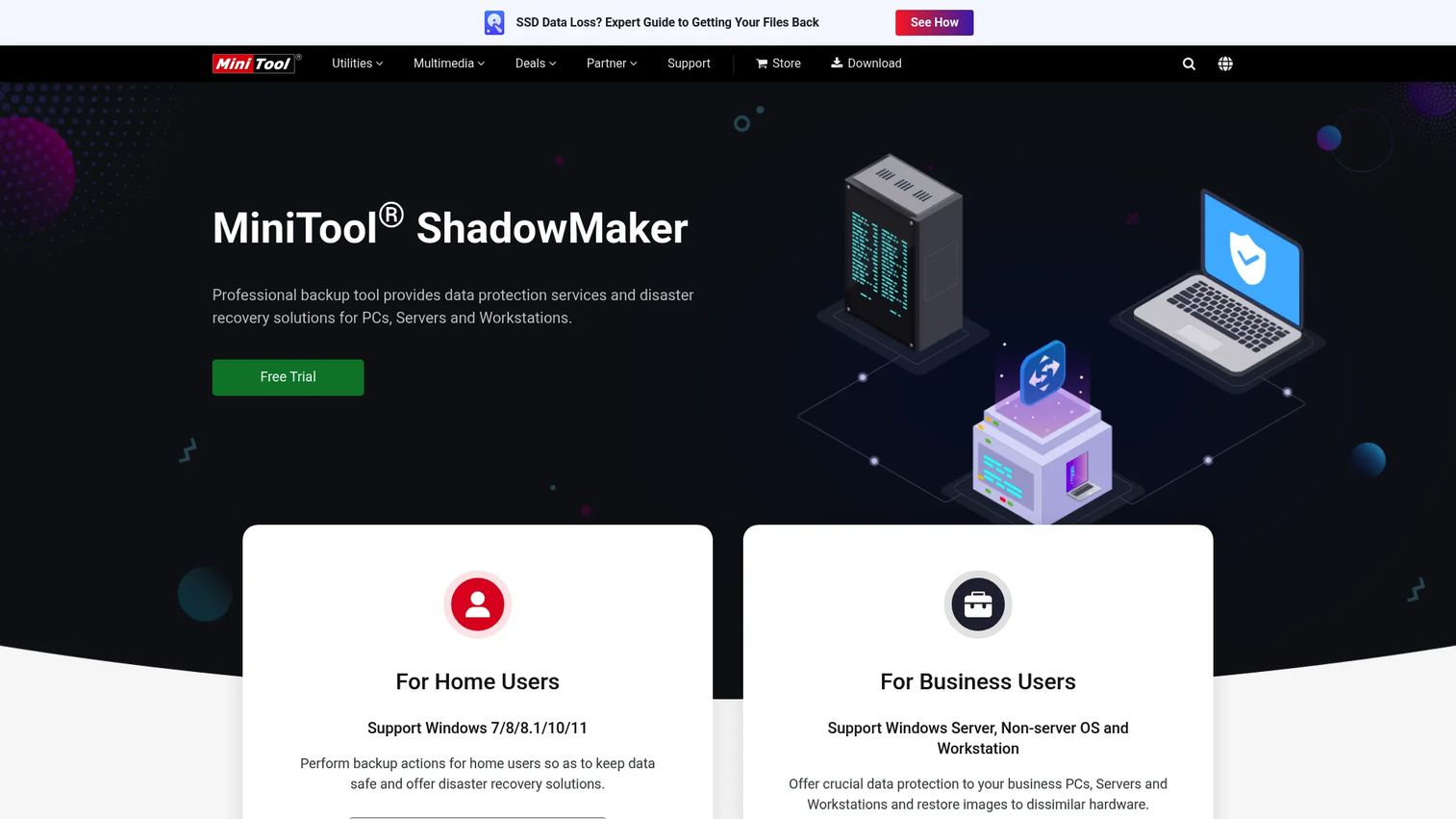 MiniTool ShadowMaker backup and clone tool