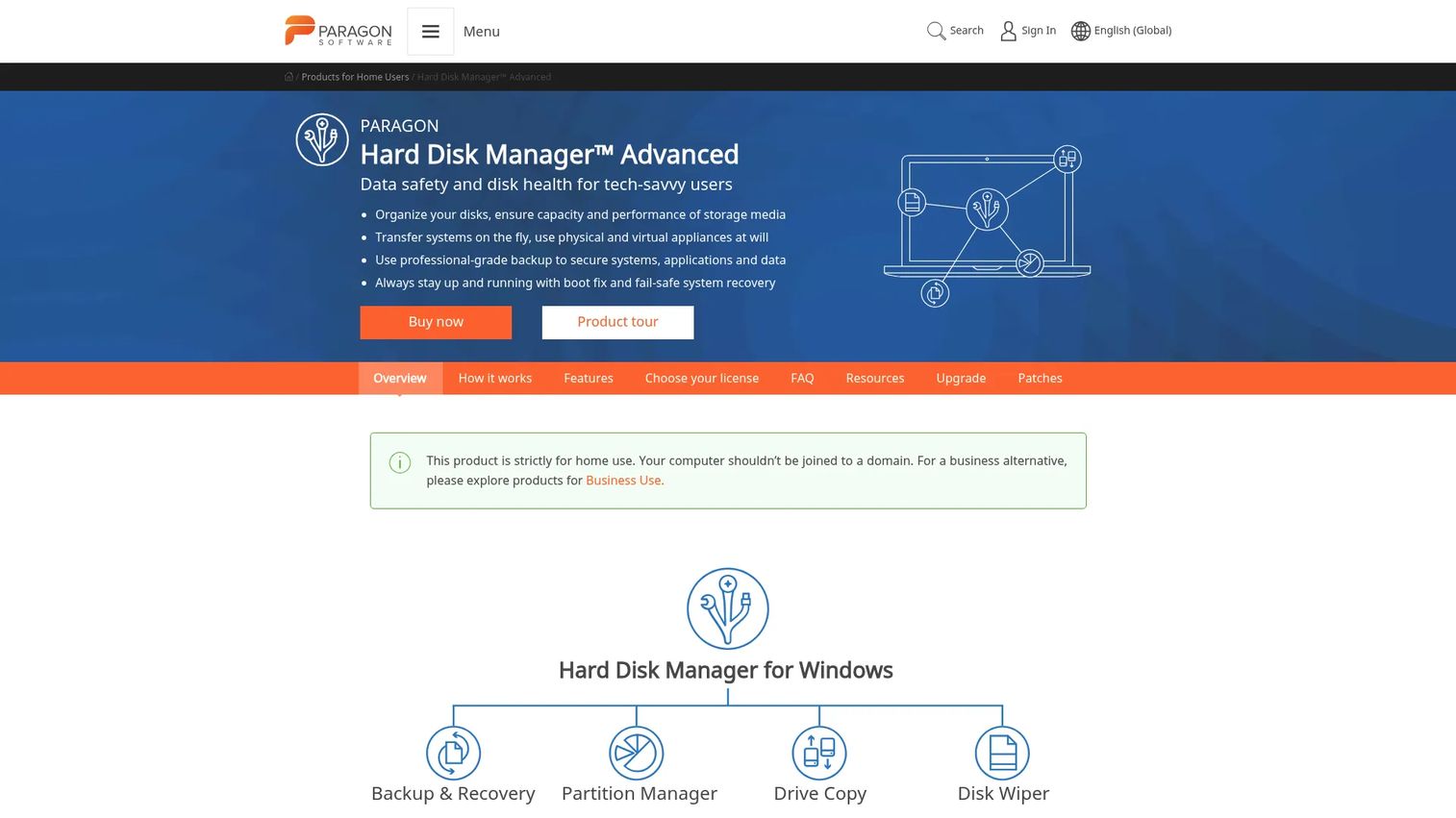 Paragon Hard Disk Manager disk management suite