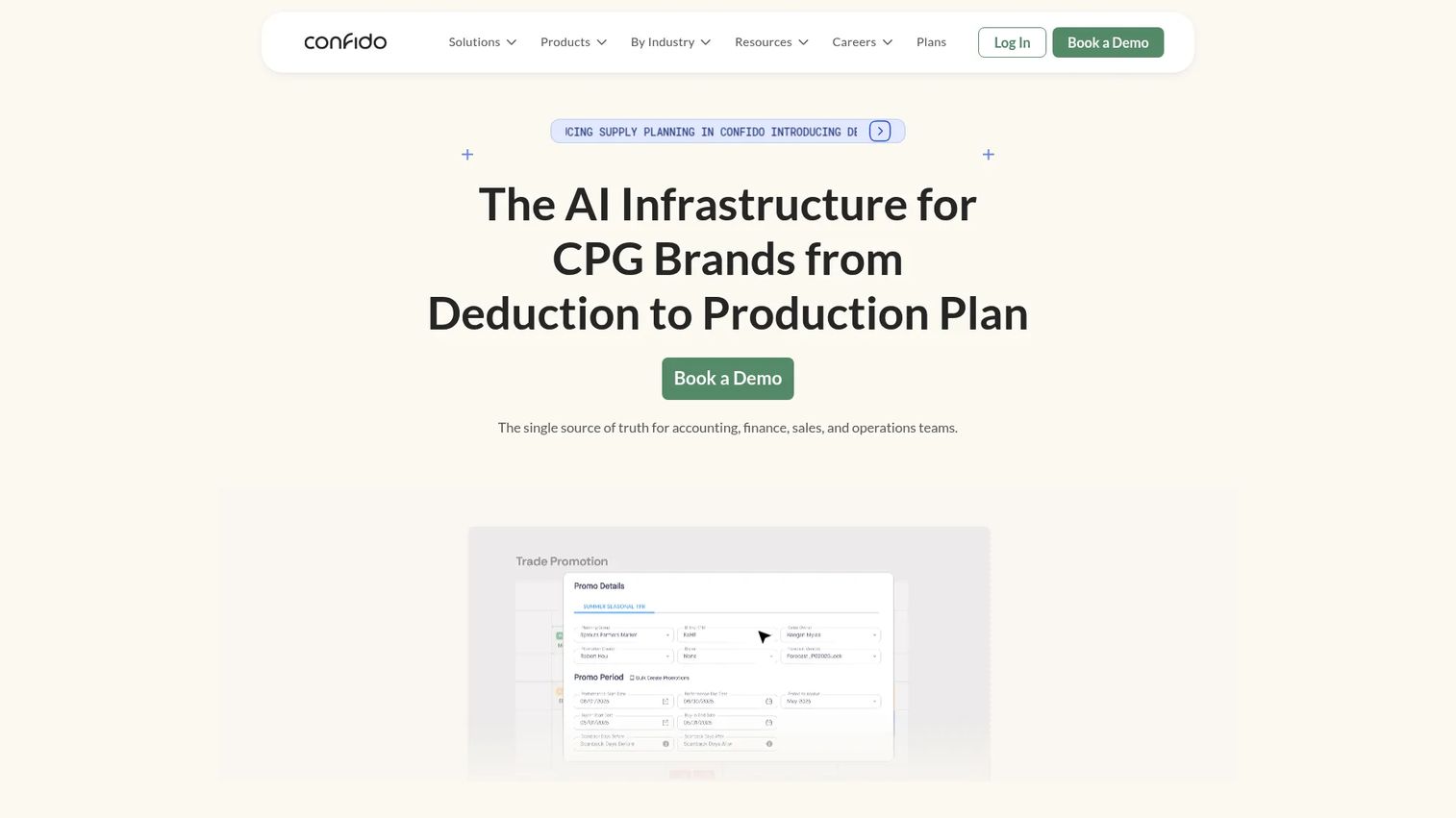 Confido homepage