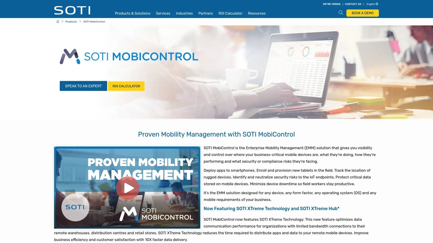SOTI MobiControl rugged device management platform