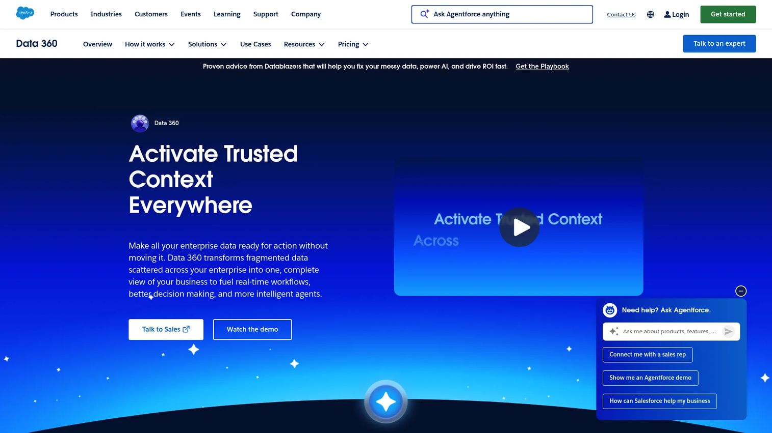 Salesforce Data Cloud page
