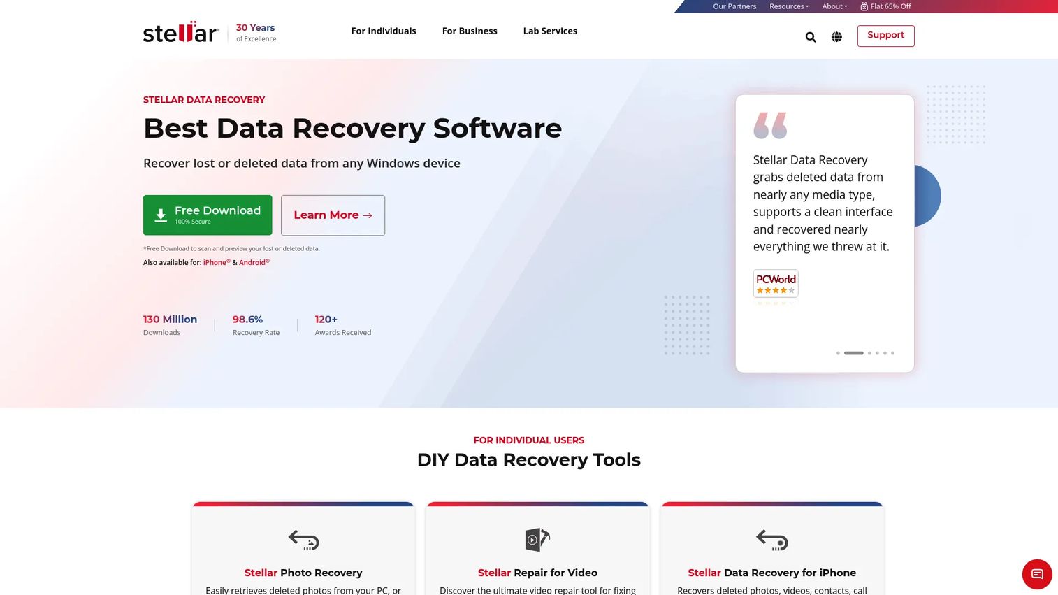Stellar Data Recovery interface