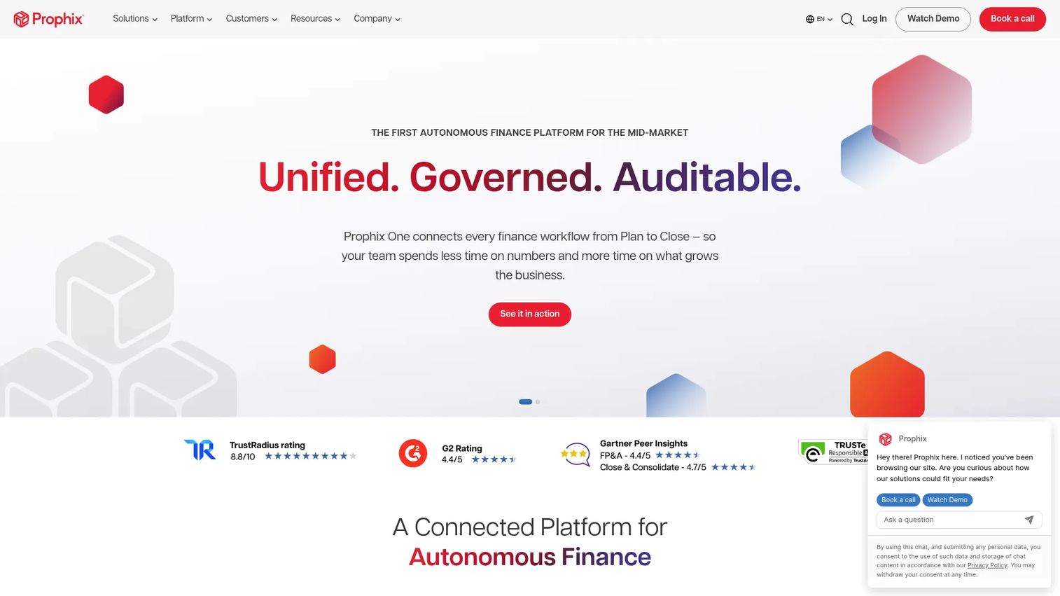 Prophix financial performance management