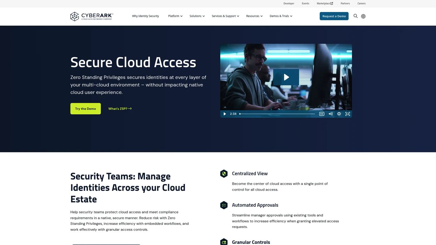 CyberArk Cloud Entitlements Manager product page
