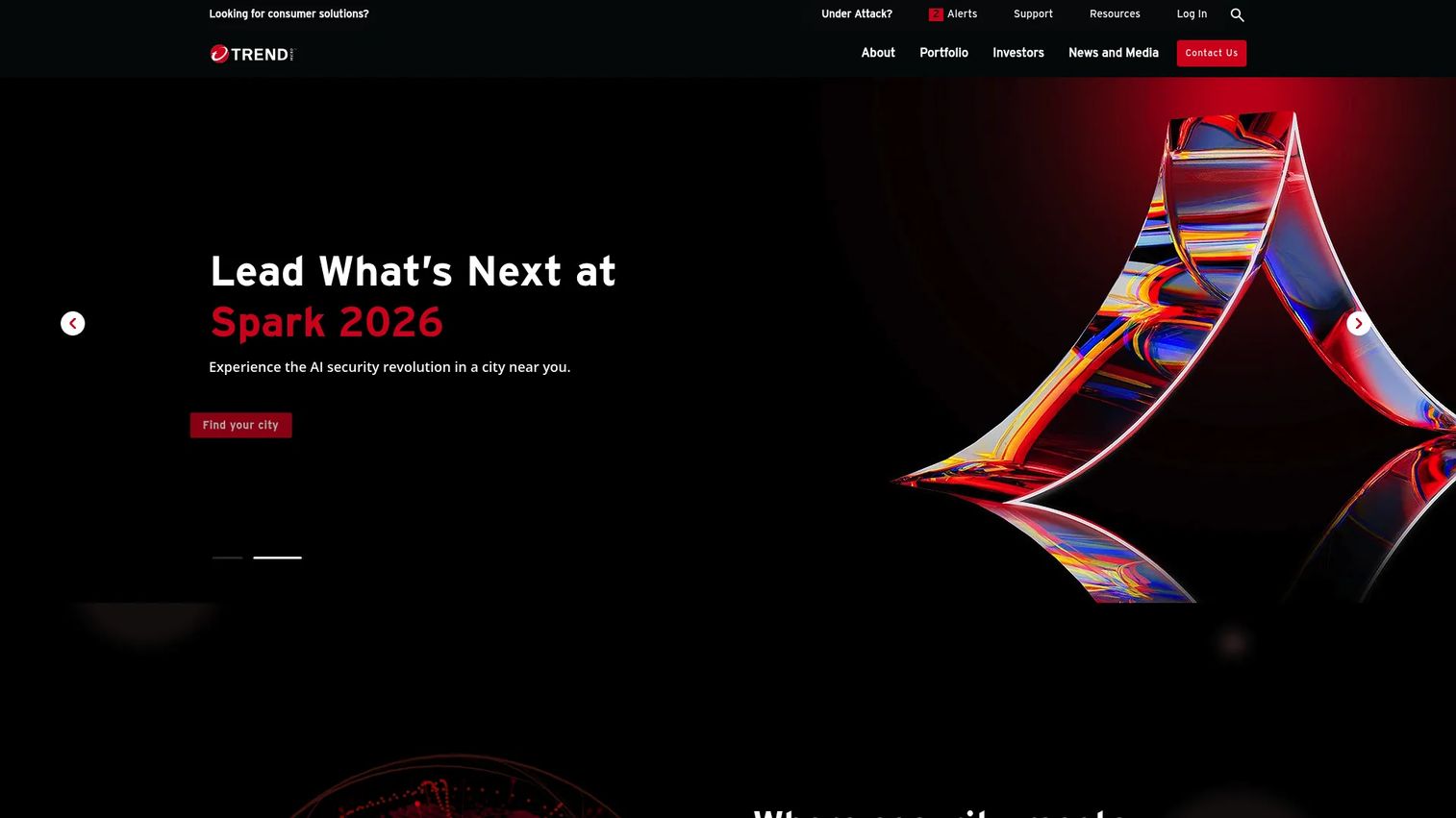 Trend Micro website screenshot