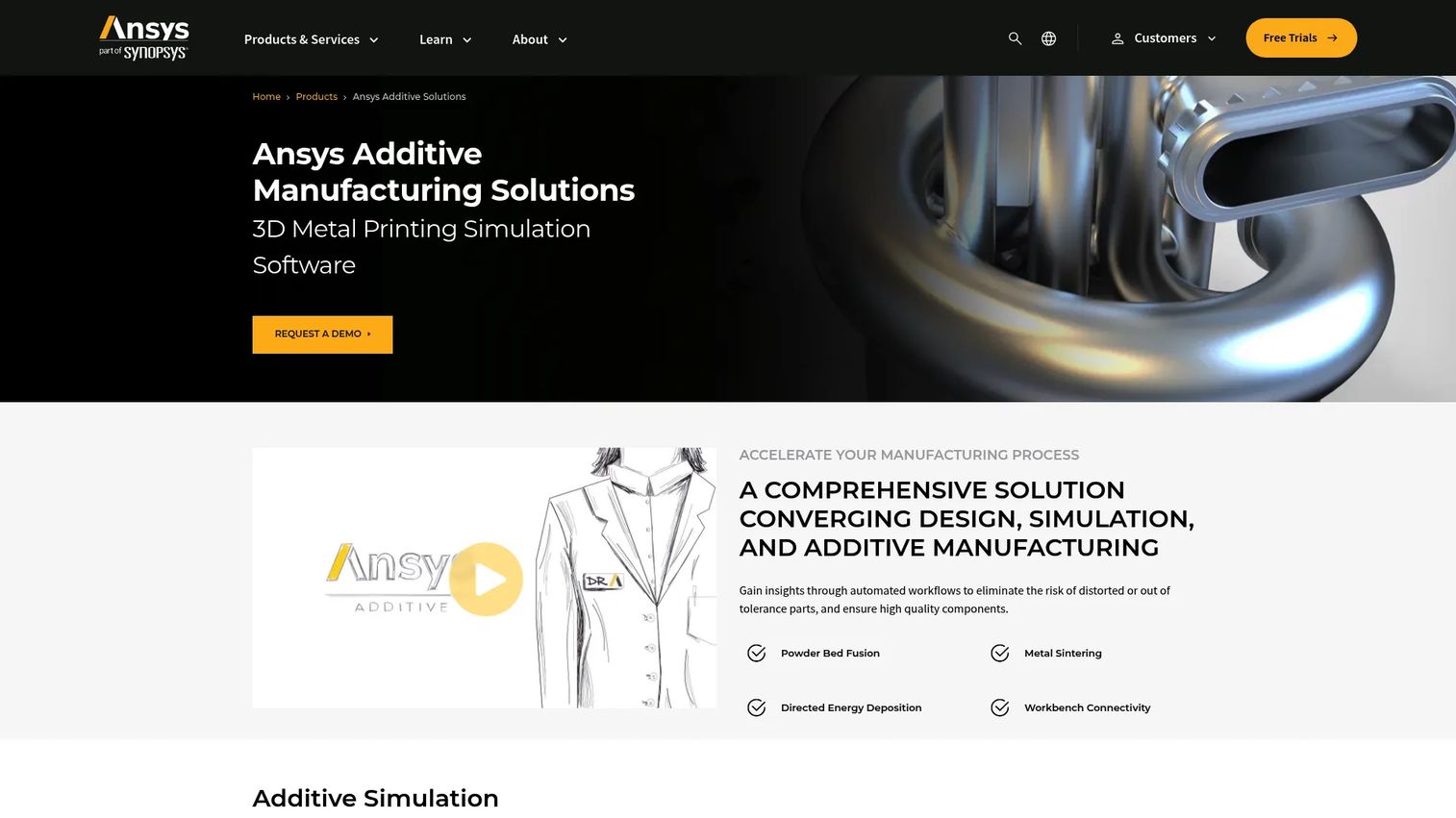 ANSYS Additive Suite screenshot