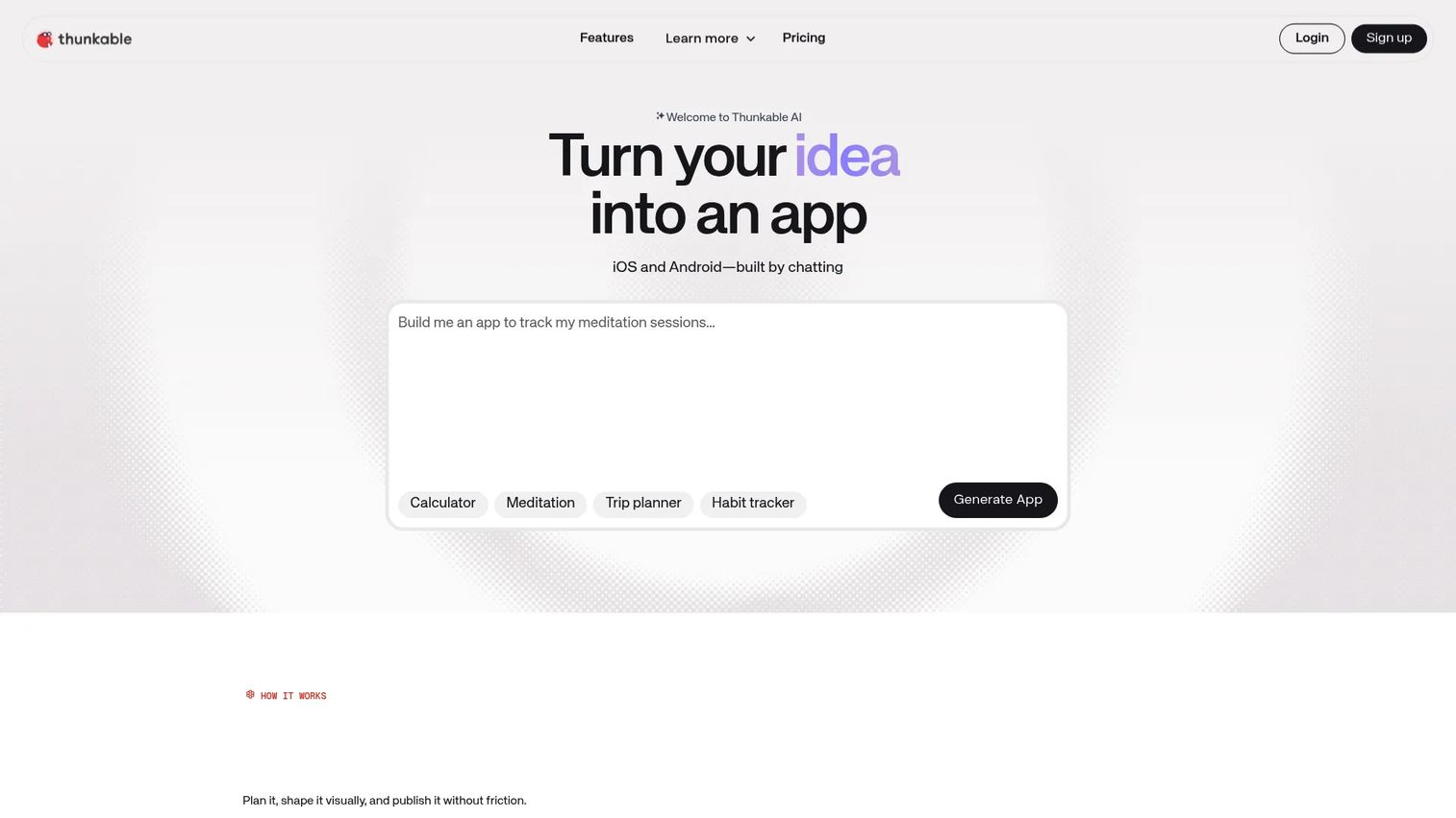 Thunkable mobile app builder