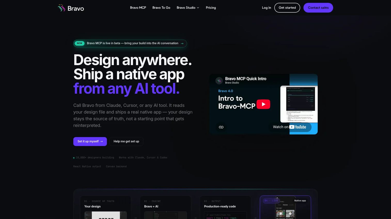 Bravo Studio design-to-app builder