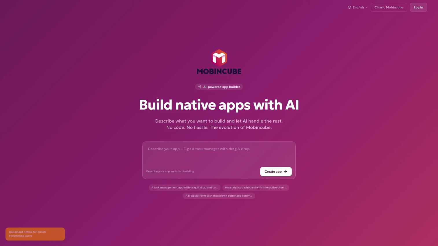 Mobincube app builder