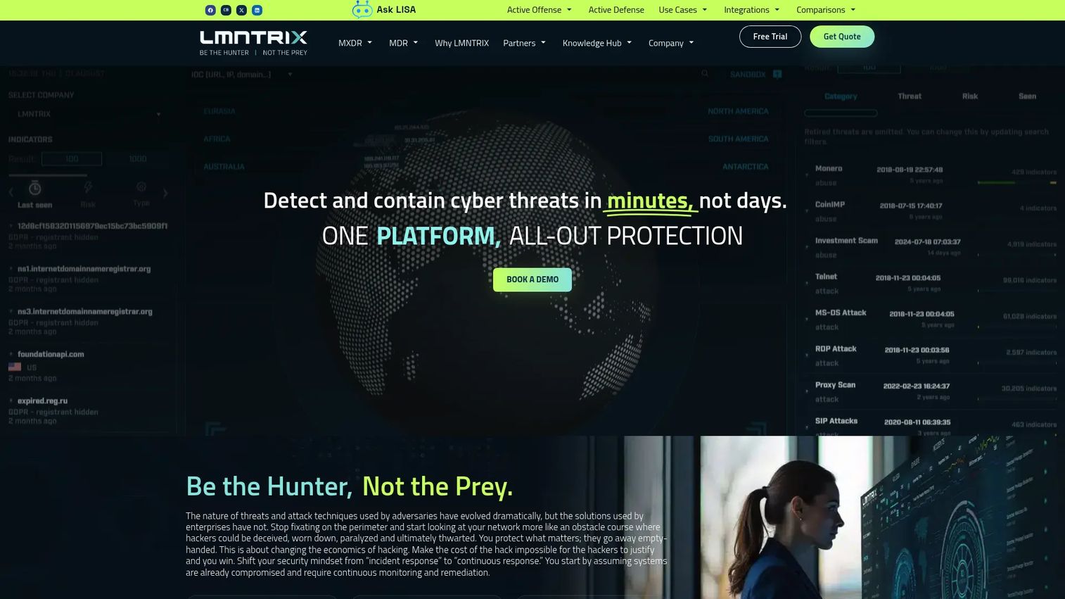 LMNTRIX platform screenshot