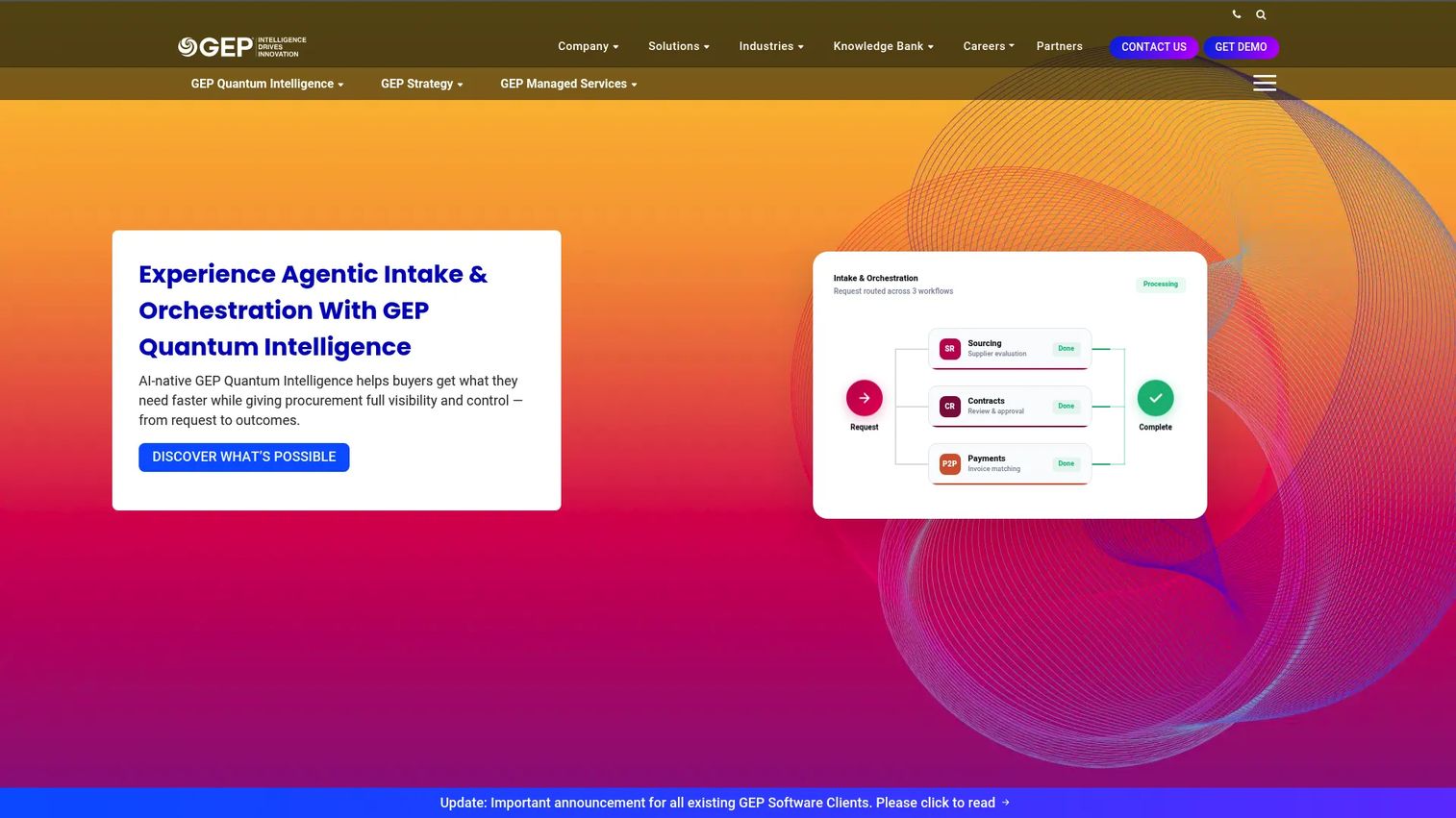 GEP Smart AI-powered source-to-pay platform