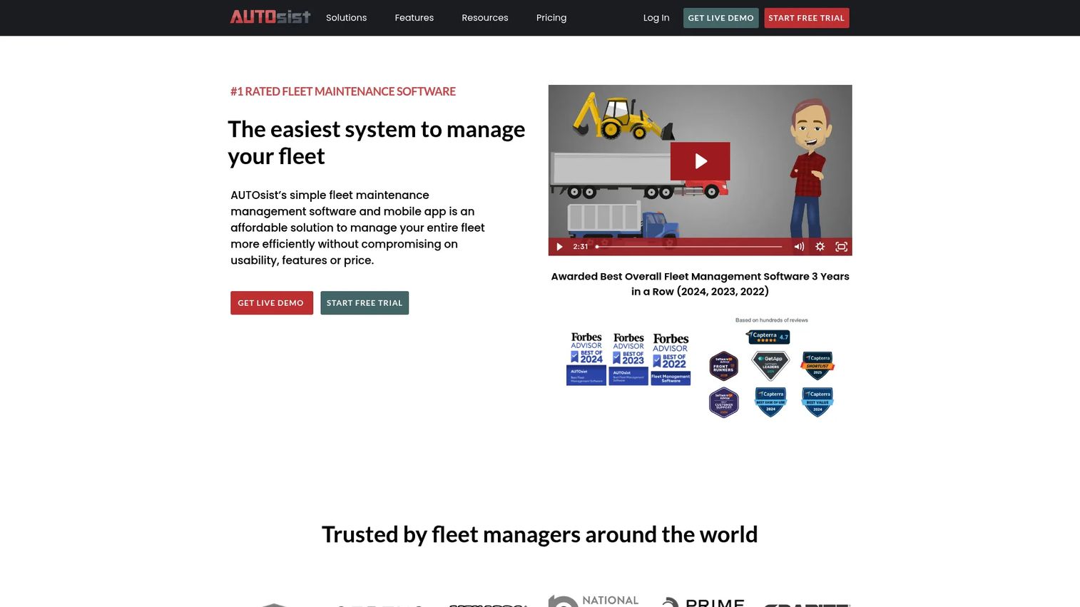 AUTOsist fleet maintenance and fuel tracking app