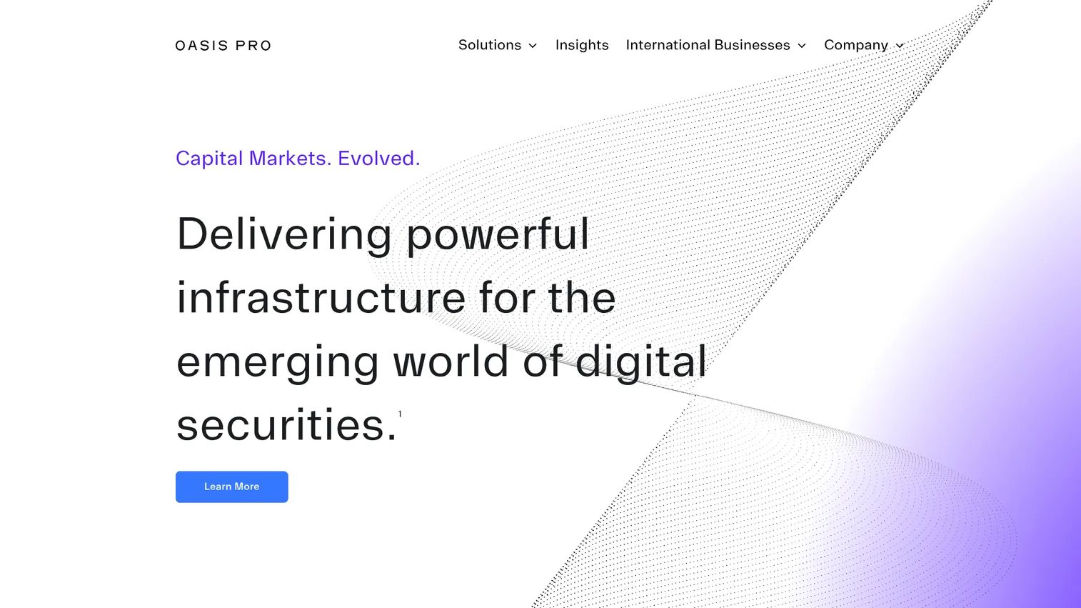 Oasis Pro Markets regulated digital securities and trading platform