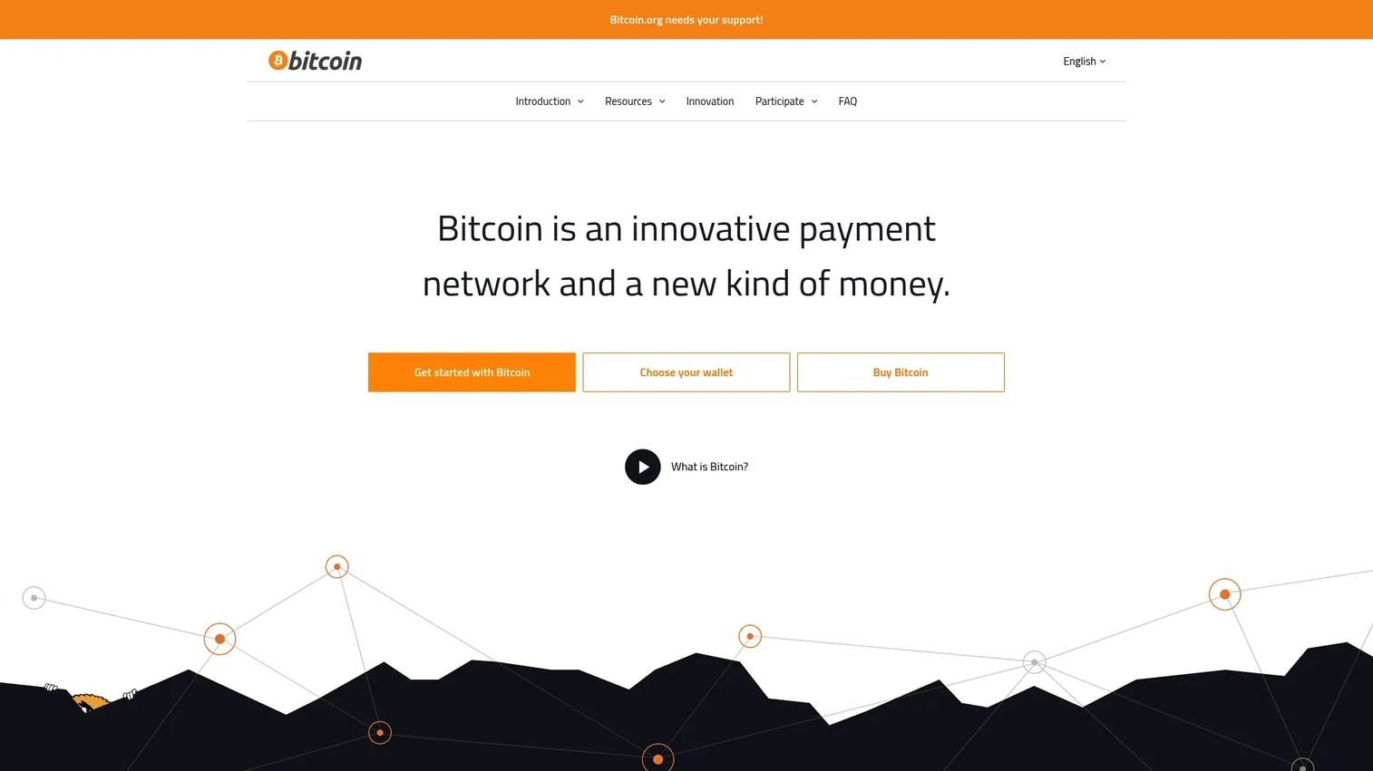 Bitcoin.org homepage