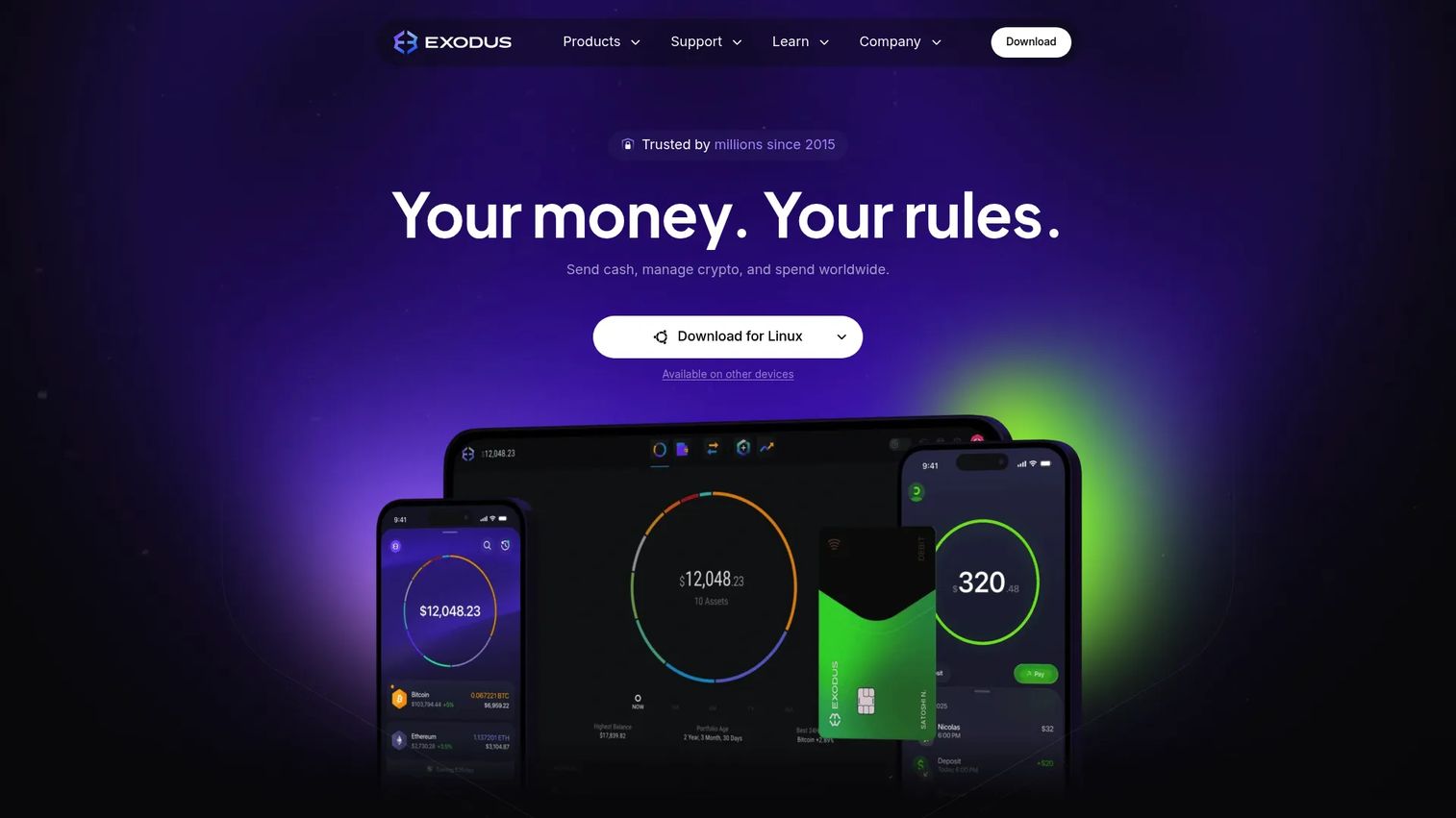 Exodus homepage