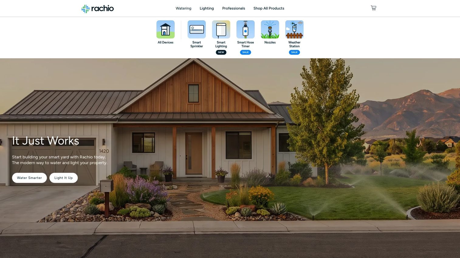 Rachio 3 smart sprinkler controller product page