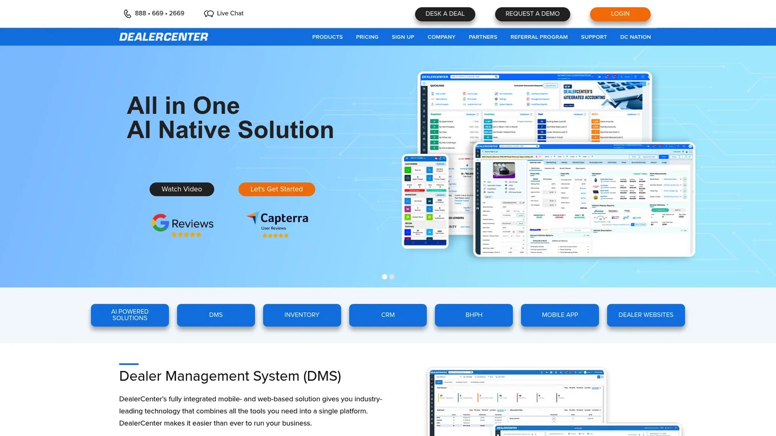 DealerCenter dealership management software