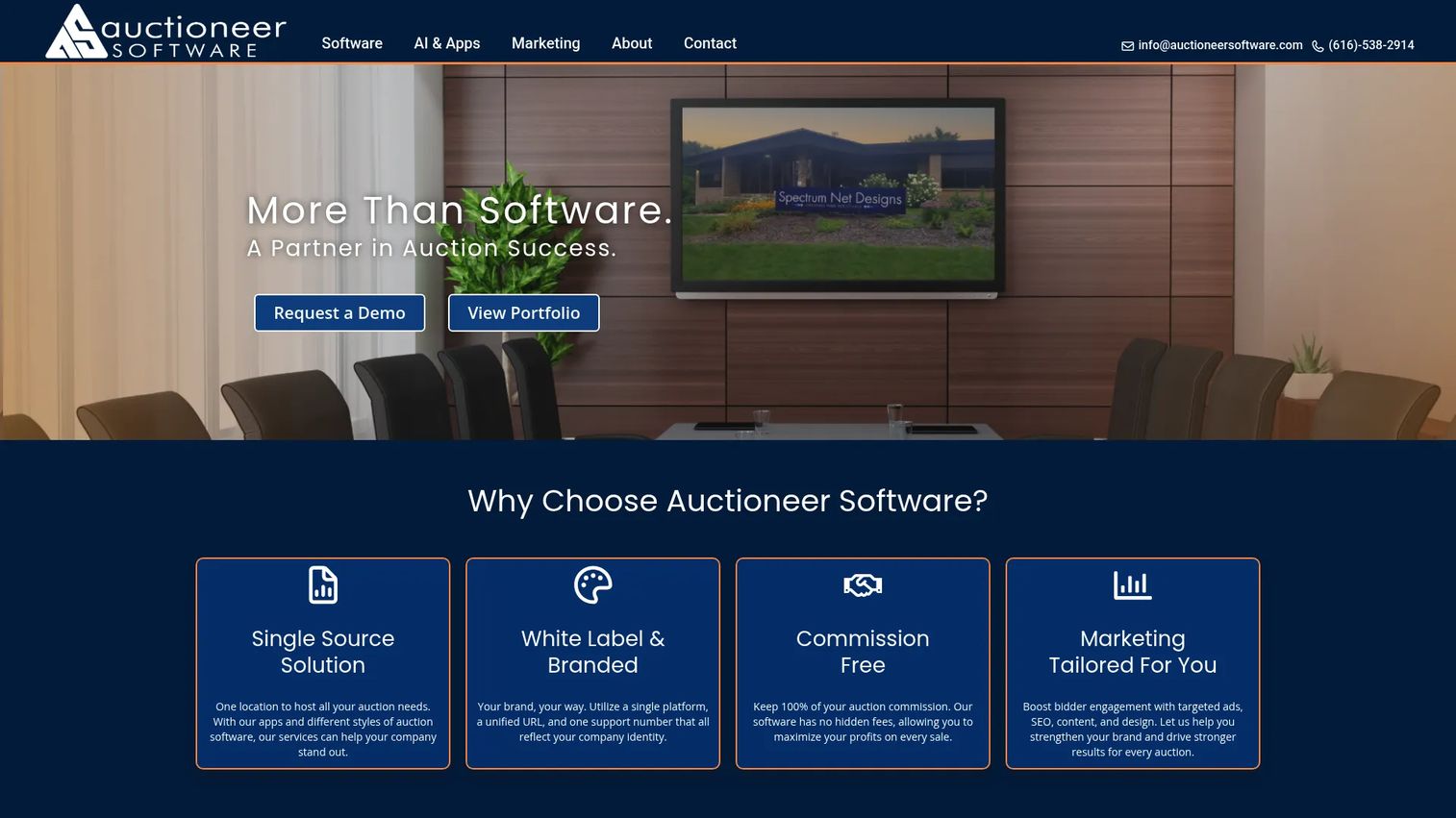 Auctioneer Software platform for live and simulcast auctions