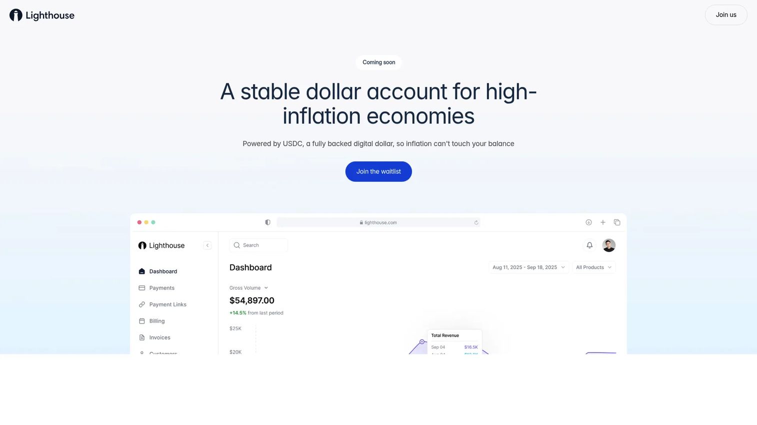 Lighthouse platform homepage