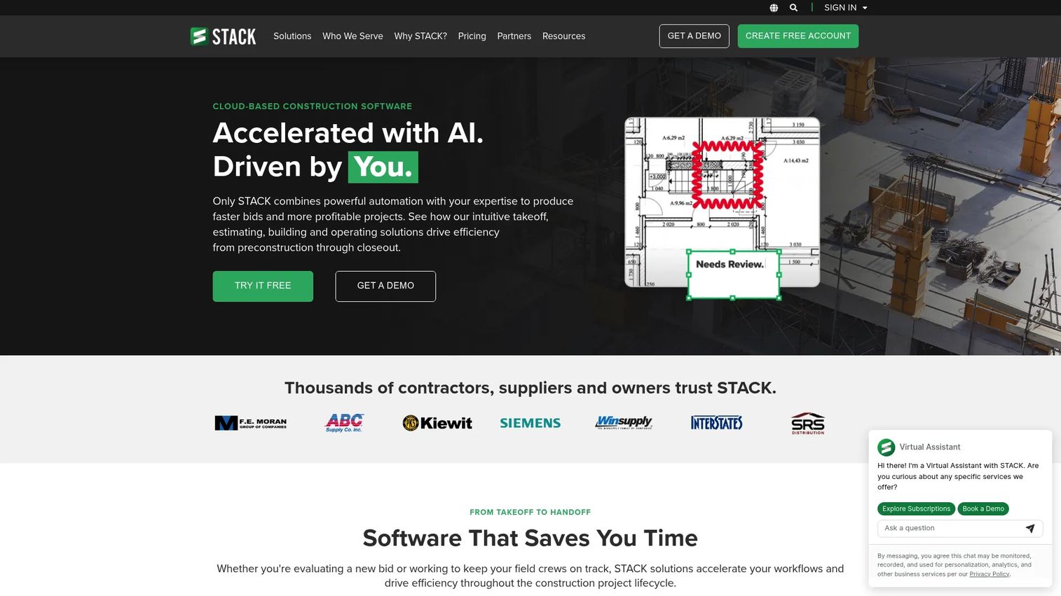 STACK commercial takeoff and estimating software