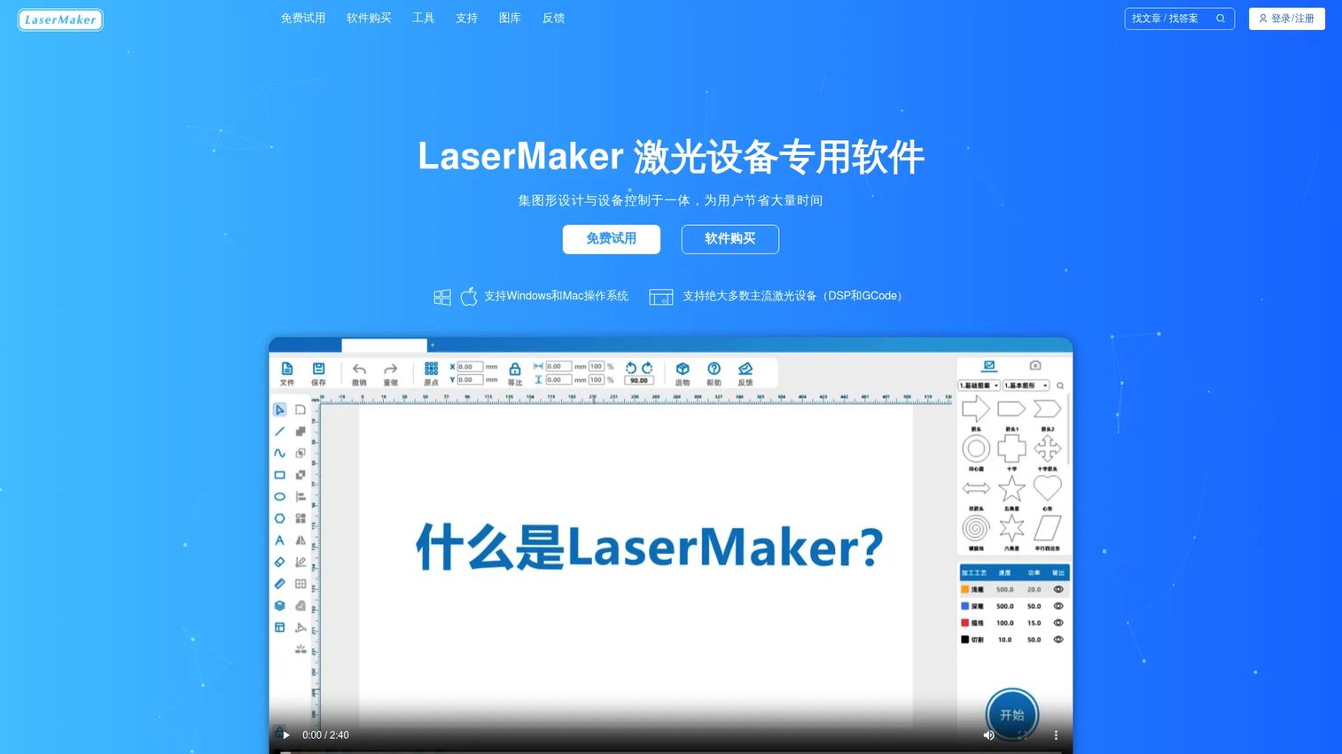 LaserMaker integrated laser design and control software