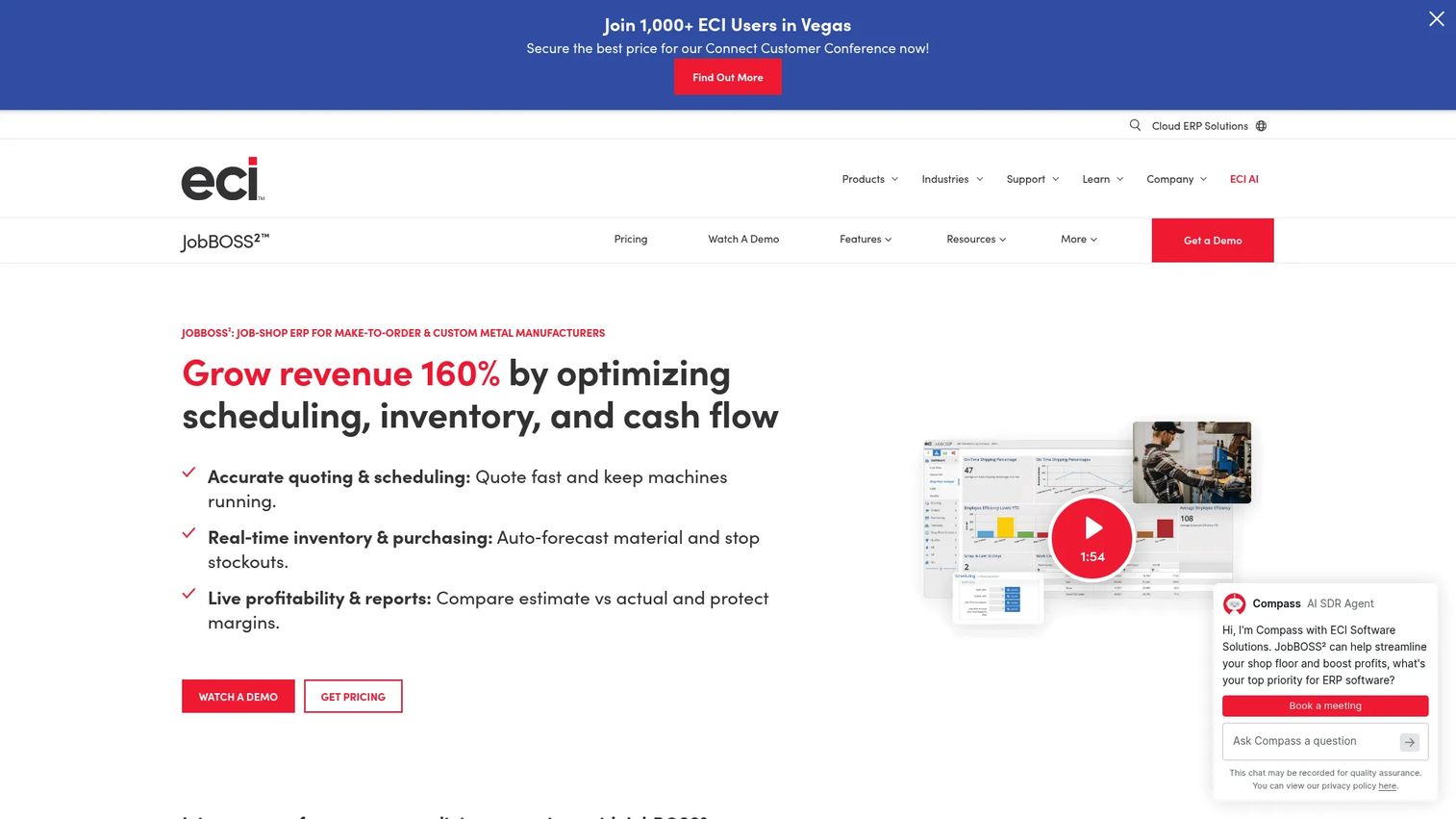 JobBOSS² job shop ERP software