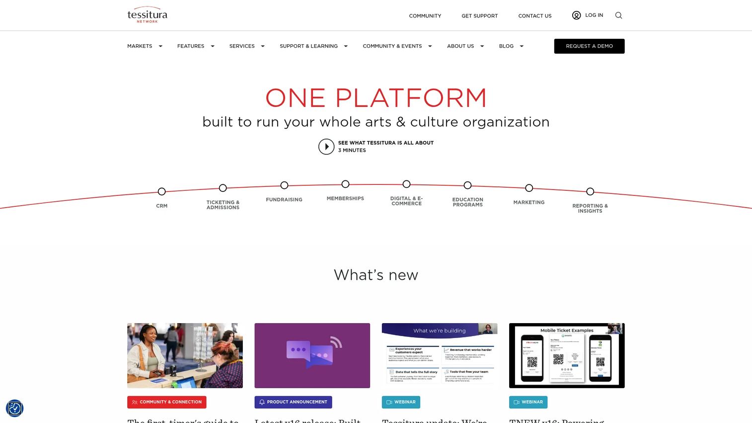Tessitura arts and cultural management platform