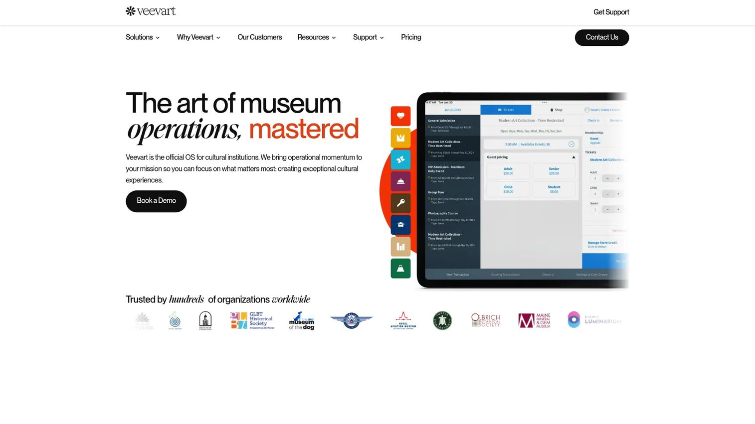 Veevart Salesforce-based museum management software
