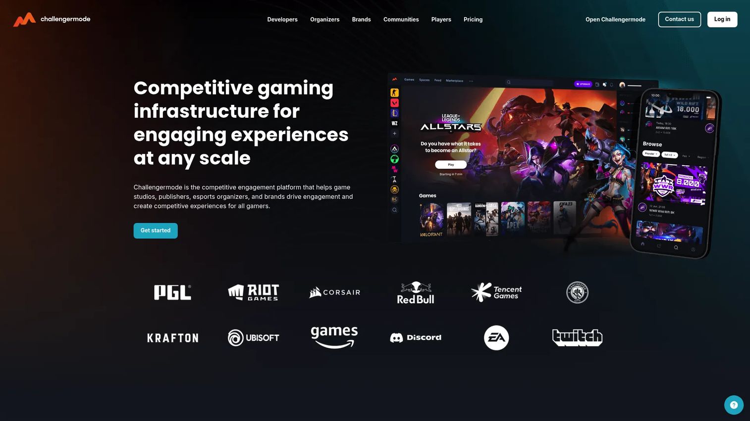 Challengermode esports competition management platform
