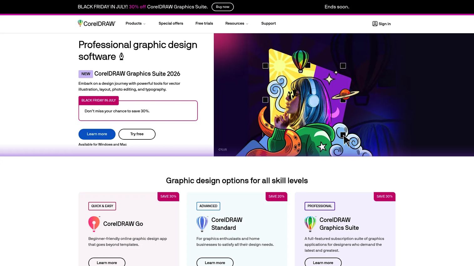 CorelDRAW Graphics Suite design software