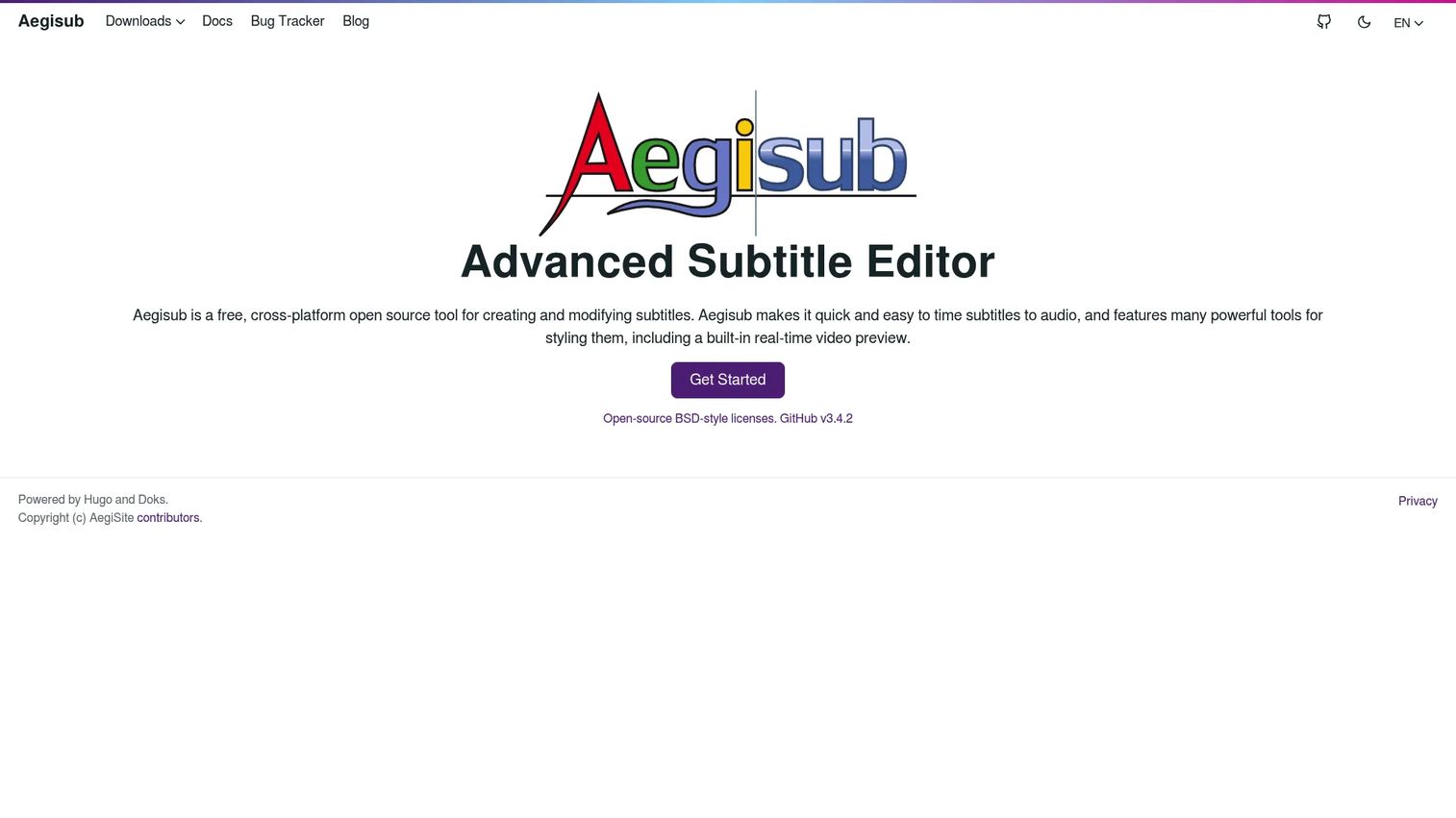 Aegisub subtitle editor with timing and styling tools