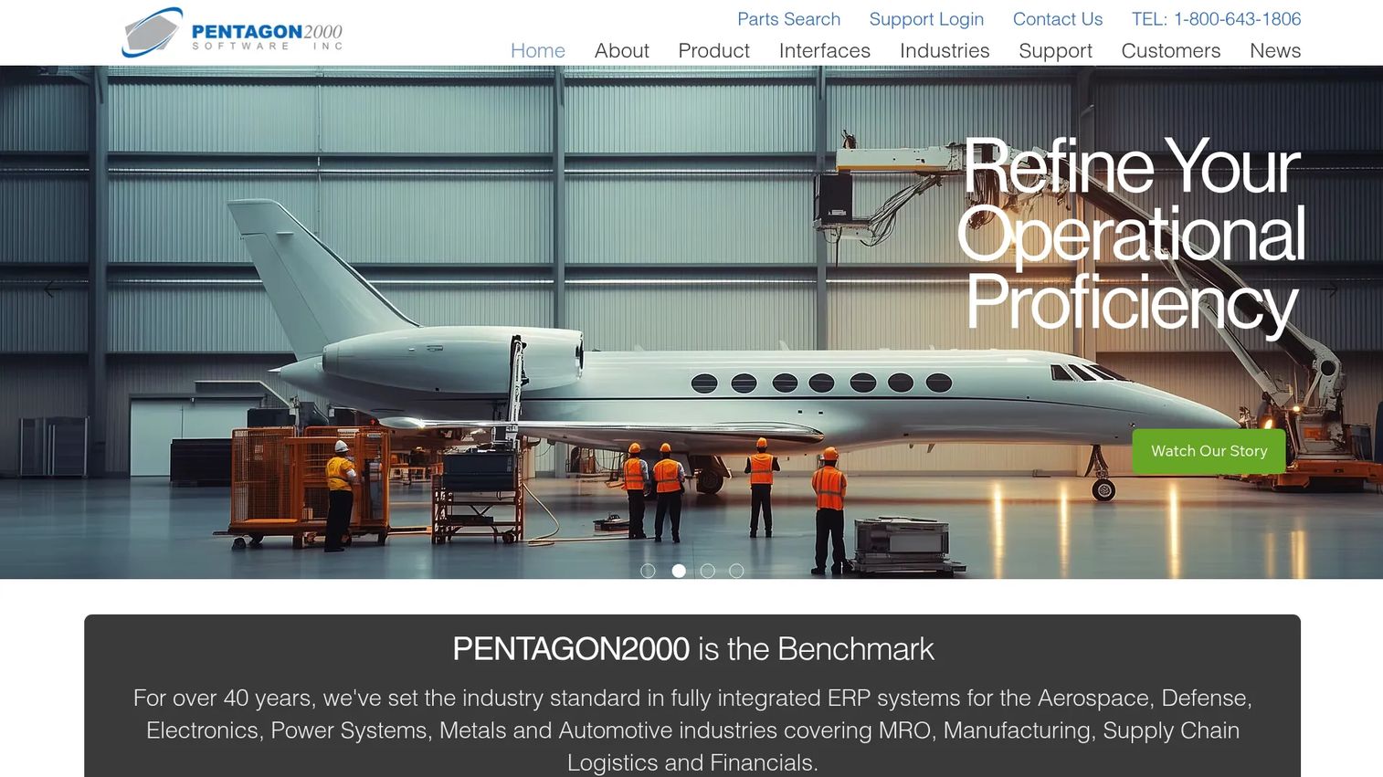 Pentagon 2000SQL ERP product page