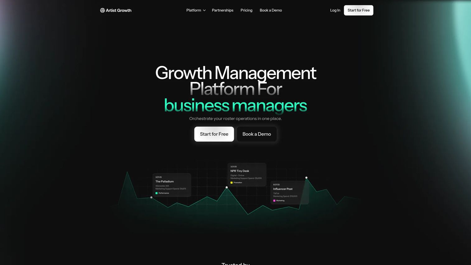 Artist Growth artist collaboration software