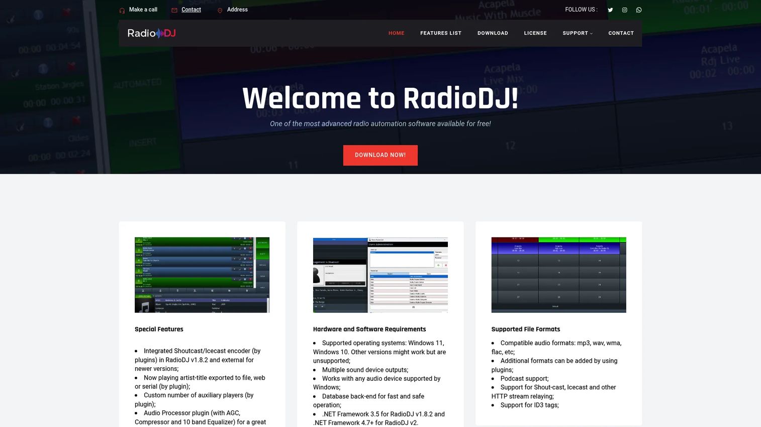 RadioDJ free radio automation software interface