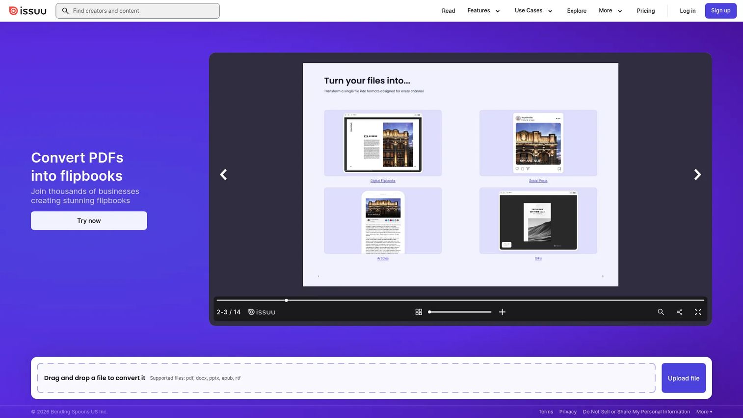 Issuu digital publishing platform